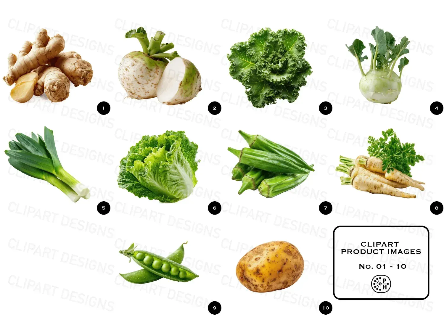 Revitalize your culinary creations with our vibrant veggie clipart, perfect for healthy blogs & fresh recipes. Download now!