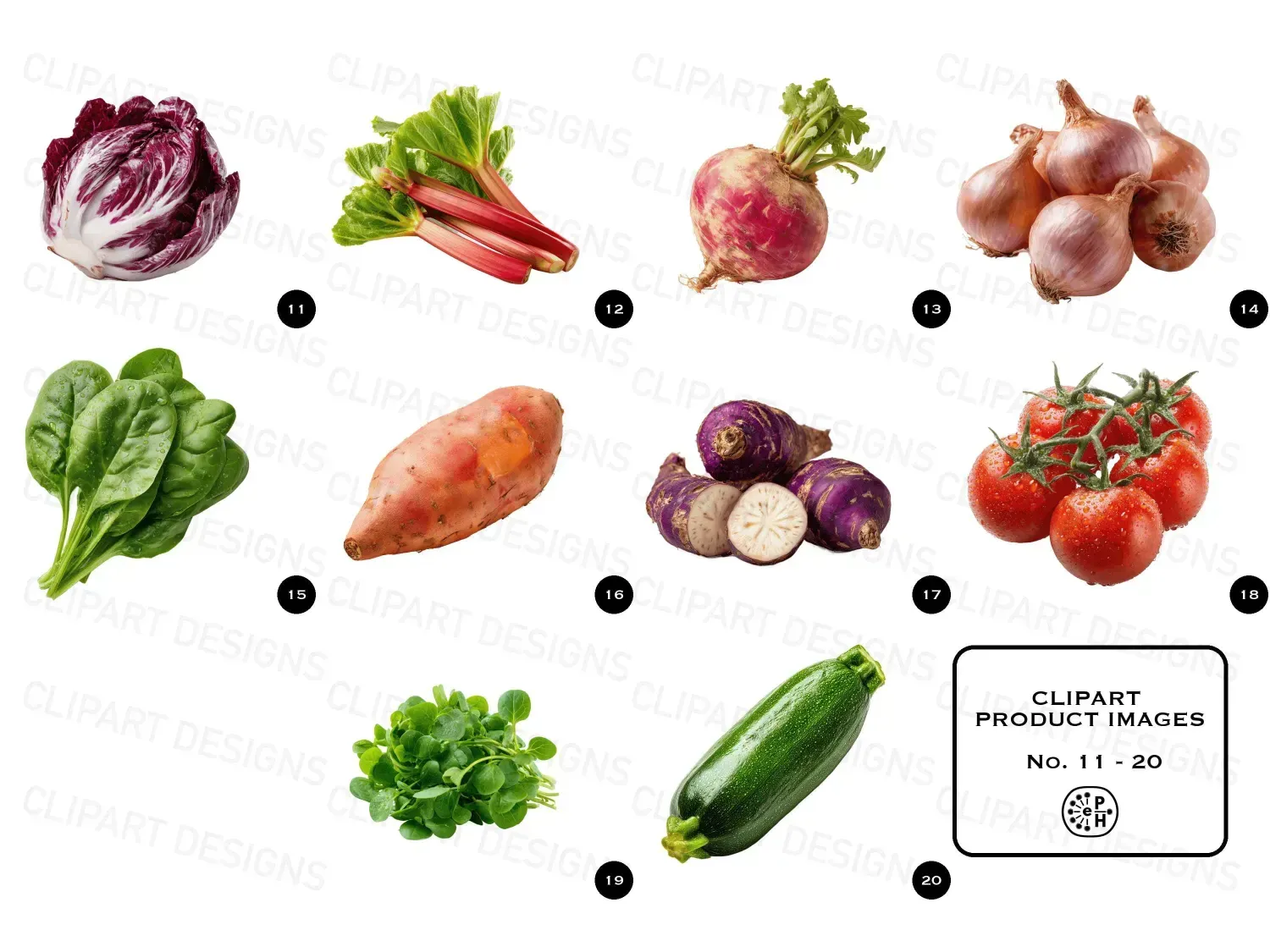 Revitalize your culinary creations with our vibrant veggie clipart, perfect for healthy blogs & fresh recipes. Download now!