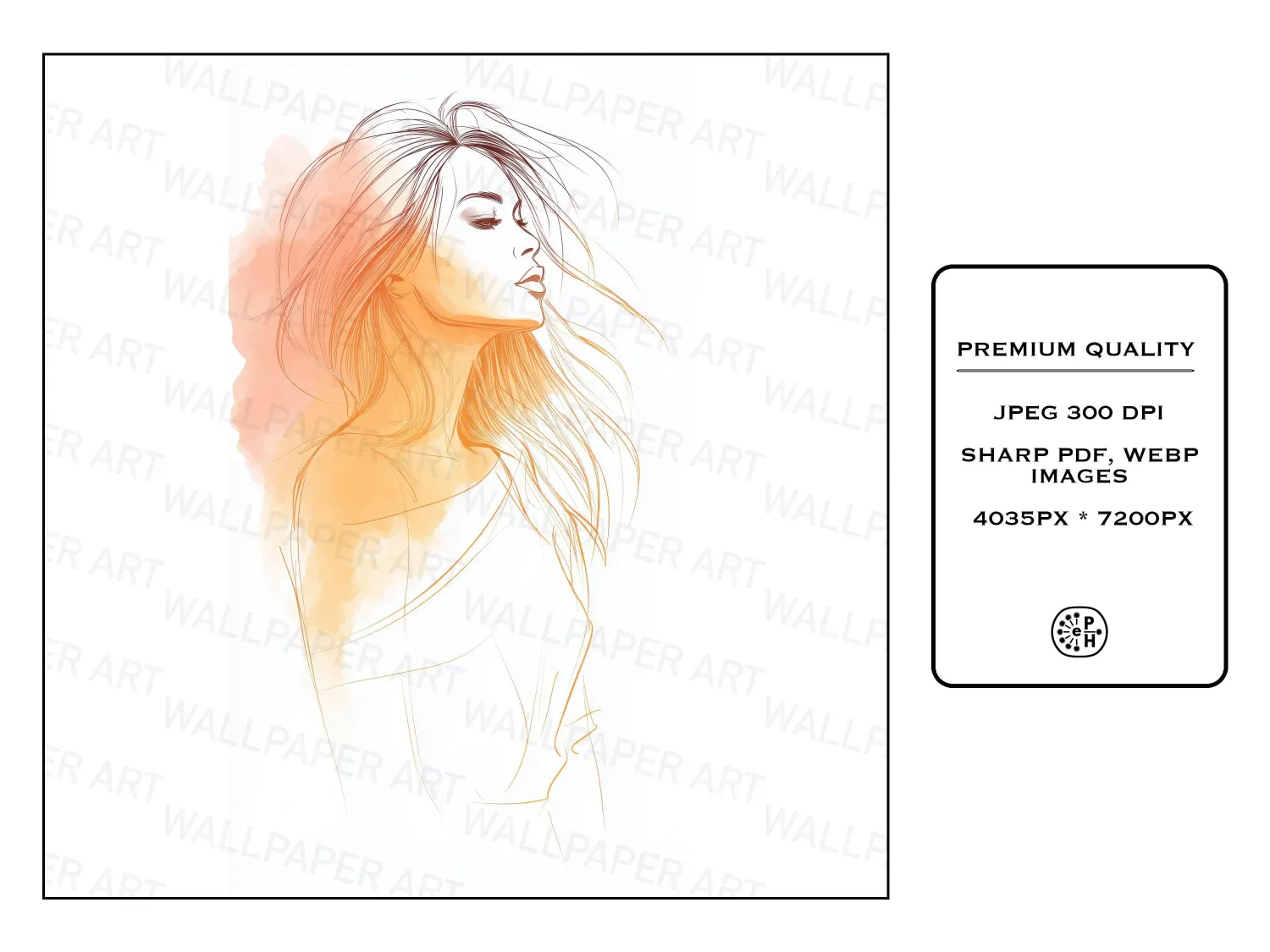 Discover our stunning woman profile posing silhouette art work bundle incl. elegant poses, dreamy pastel colors, perfect for art lovers. Bring creativity to life!