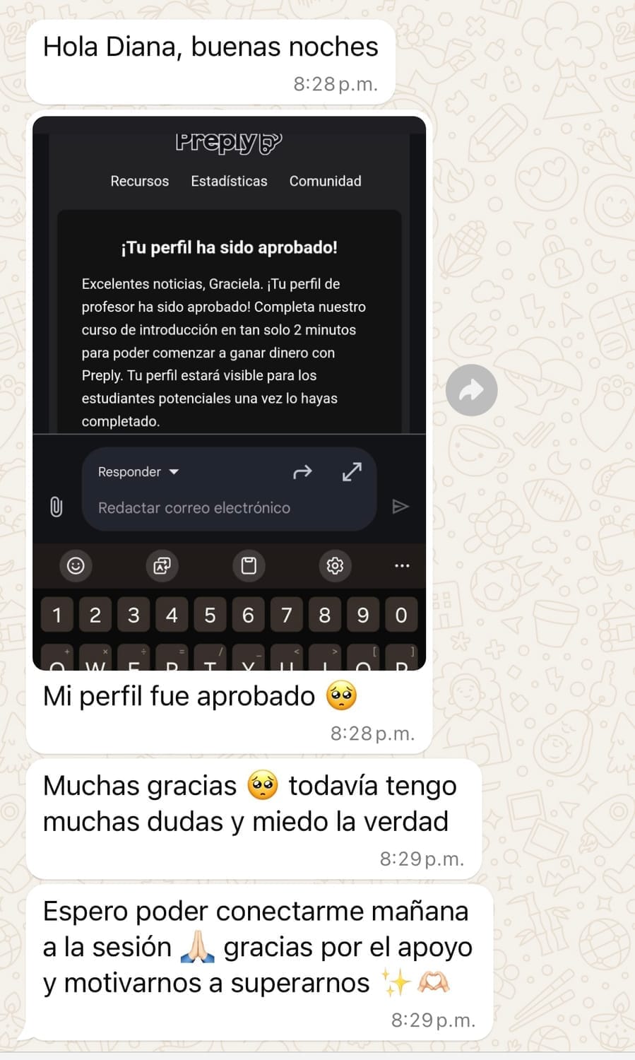 Testimonio de estudiante