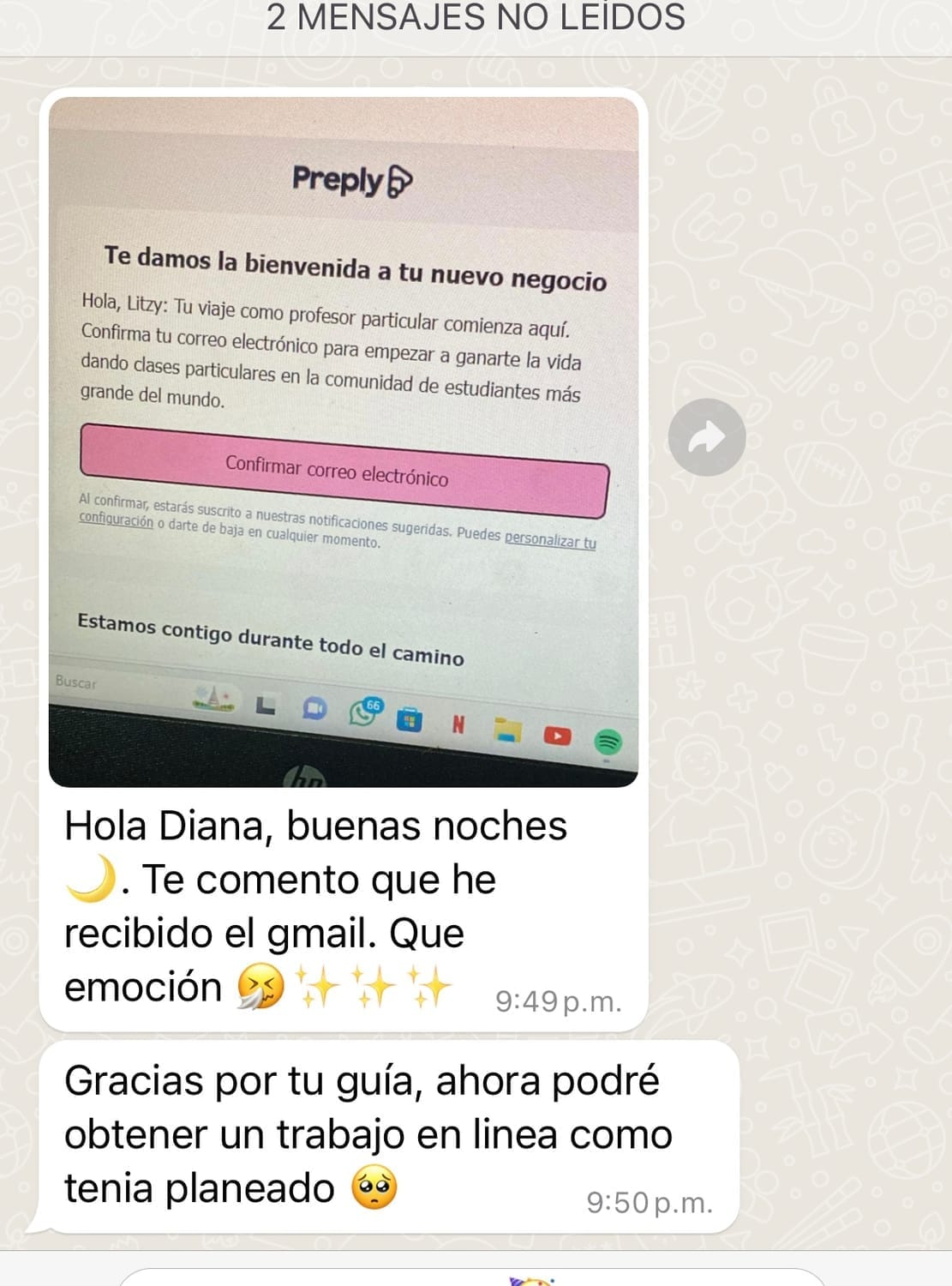 Testimonio de estudiante