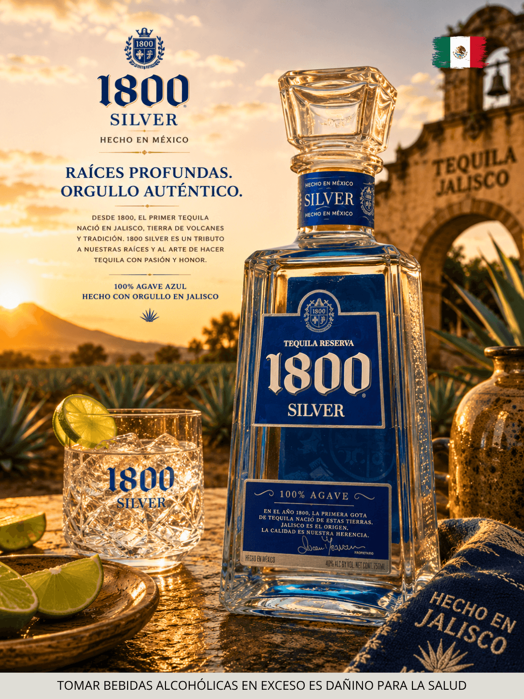 Tequila 1800 Silver x 750 ml