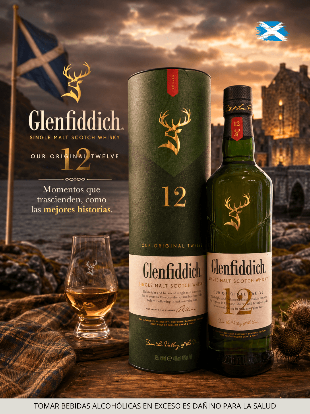 Whisky Escocés Glenfiddich 12 años