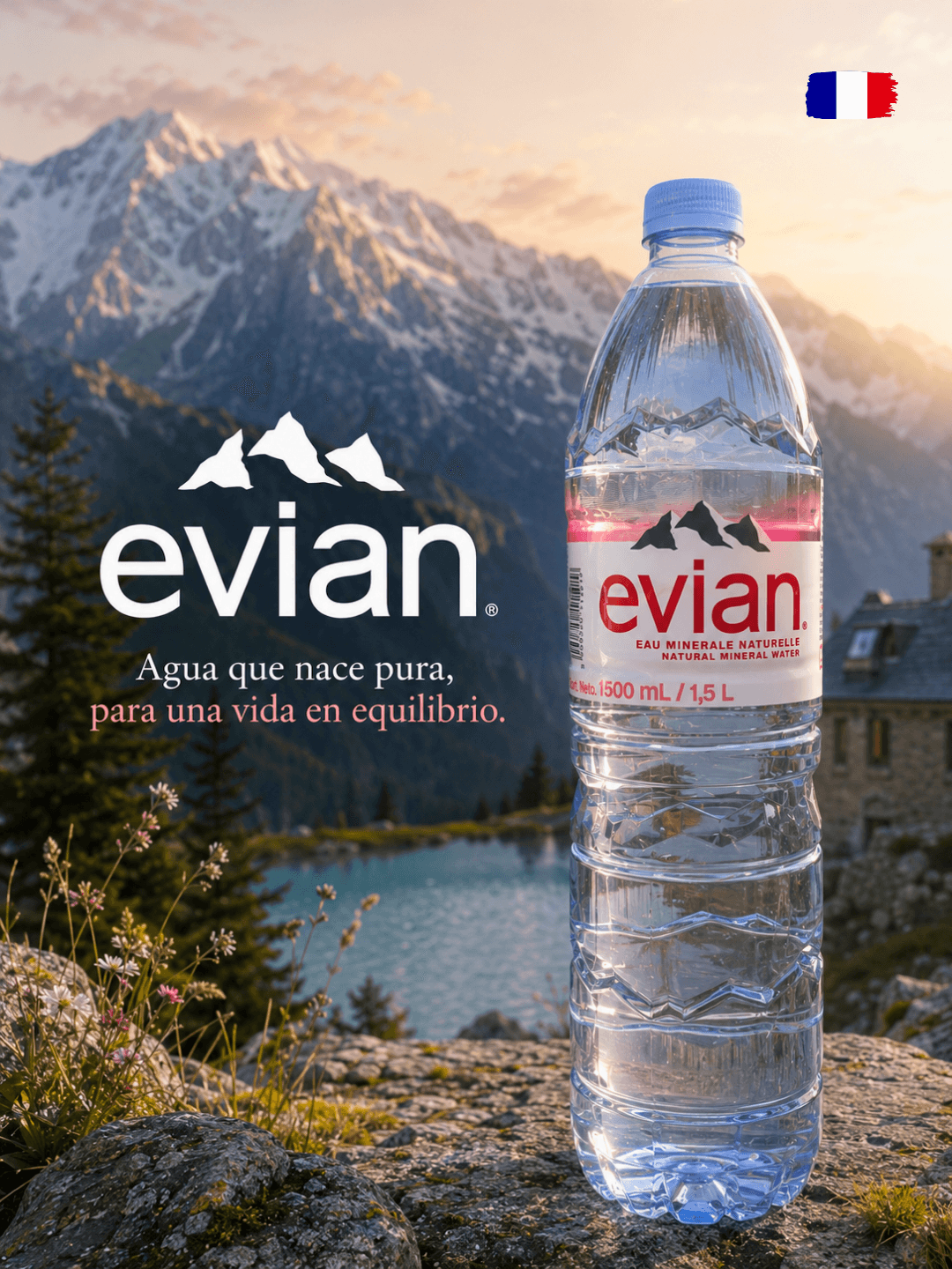 Agua Francesa Evian x 1.5L