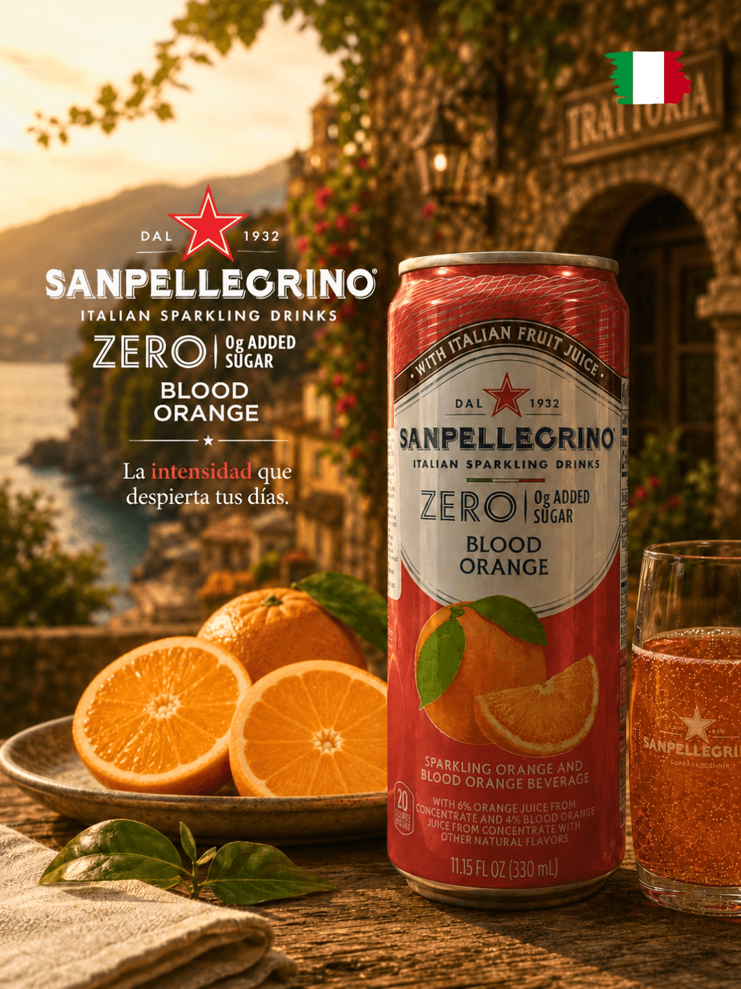 San Pellegrino Zero Blood Orange x 330 ml