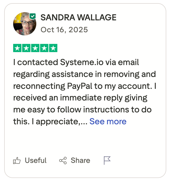 systeme io customer feedback4