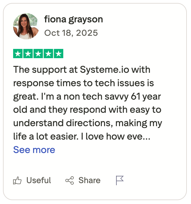 systeme io customer feedback7