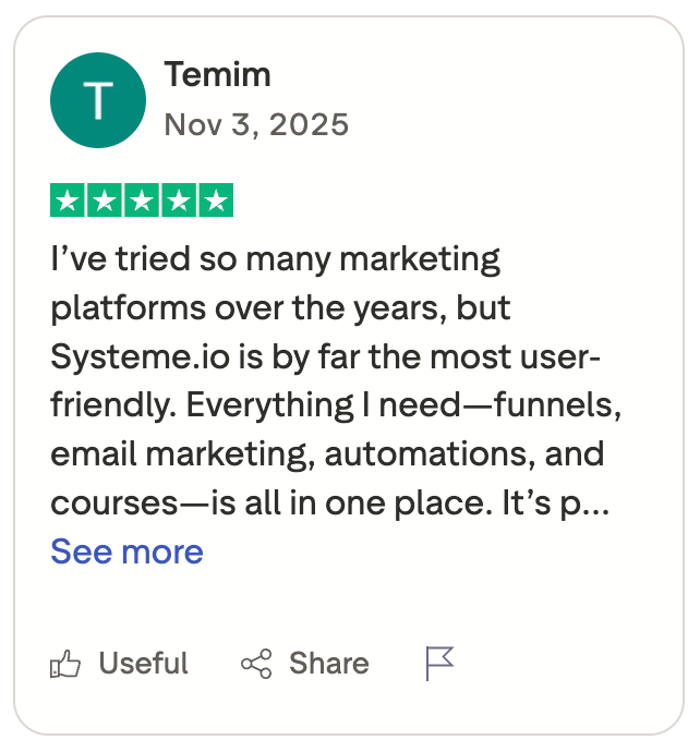systeme io customer feedback11