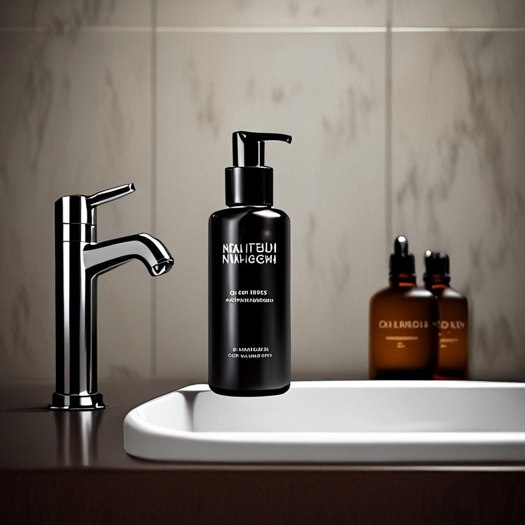 real men's serum bathroom photograph