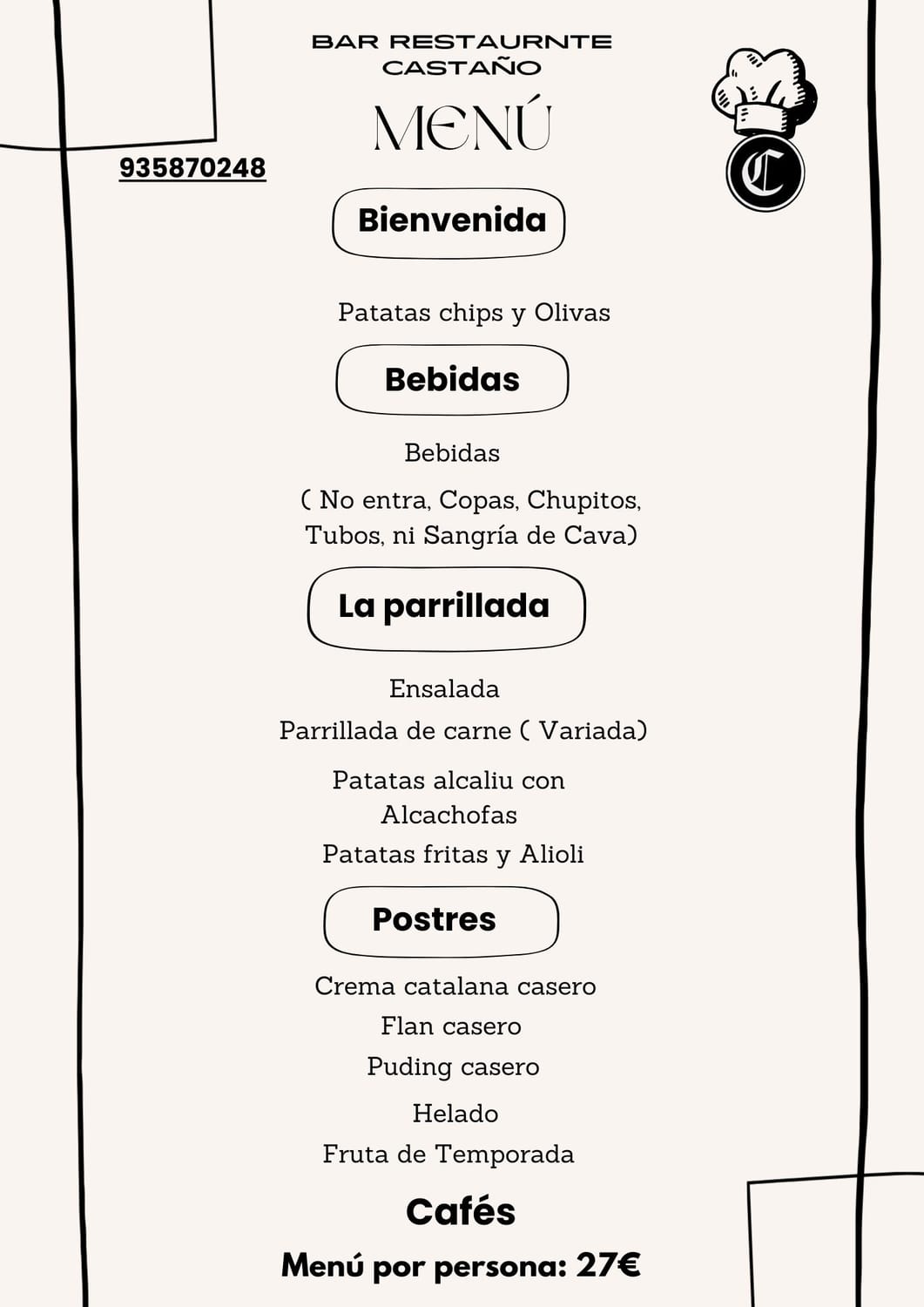 Menu diario