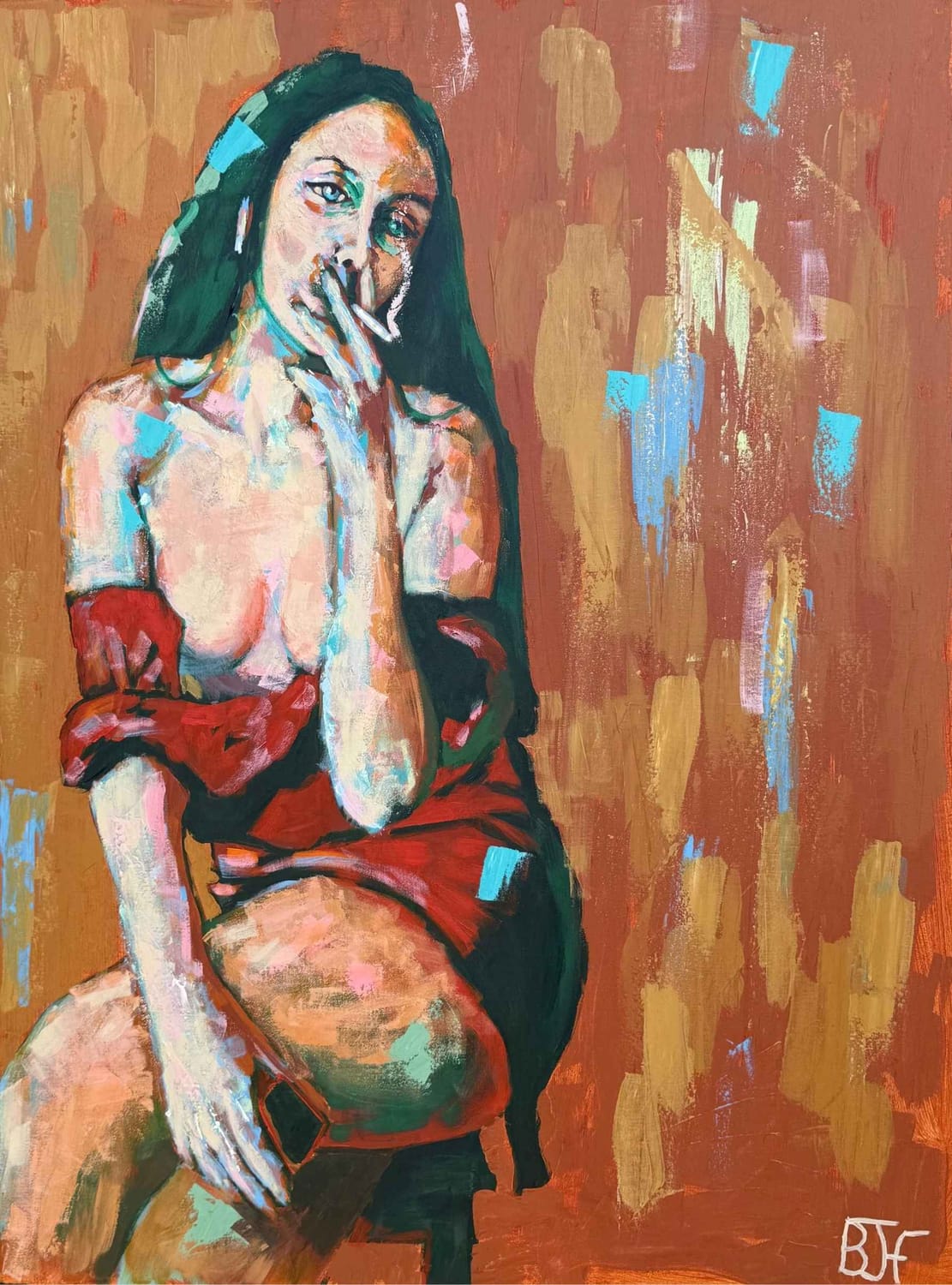 After the Show painting by Beren Hollins-Frank