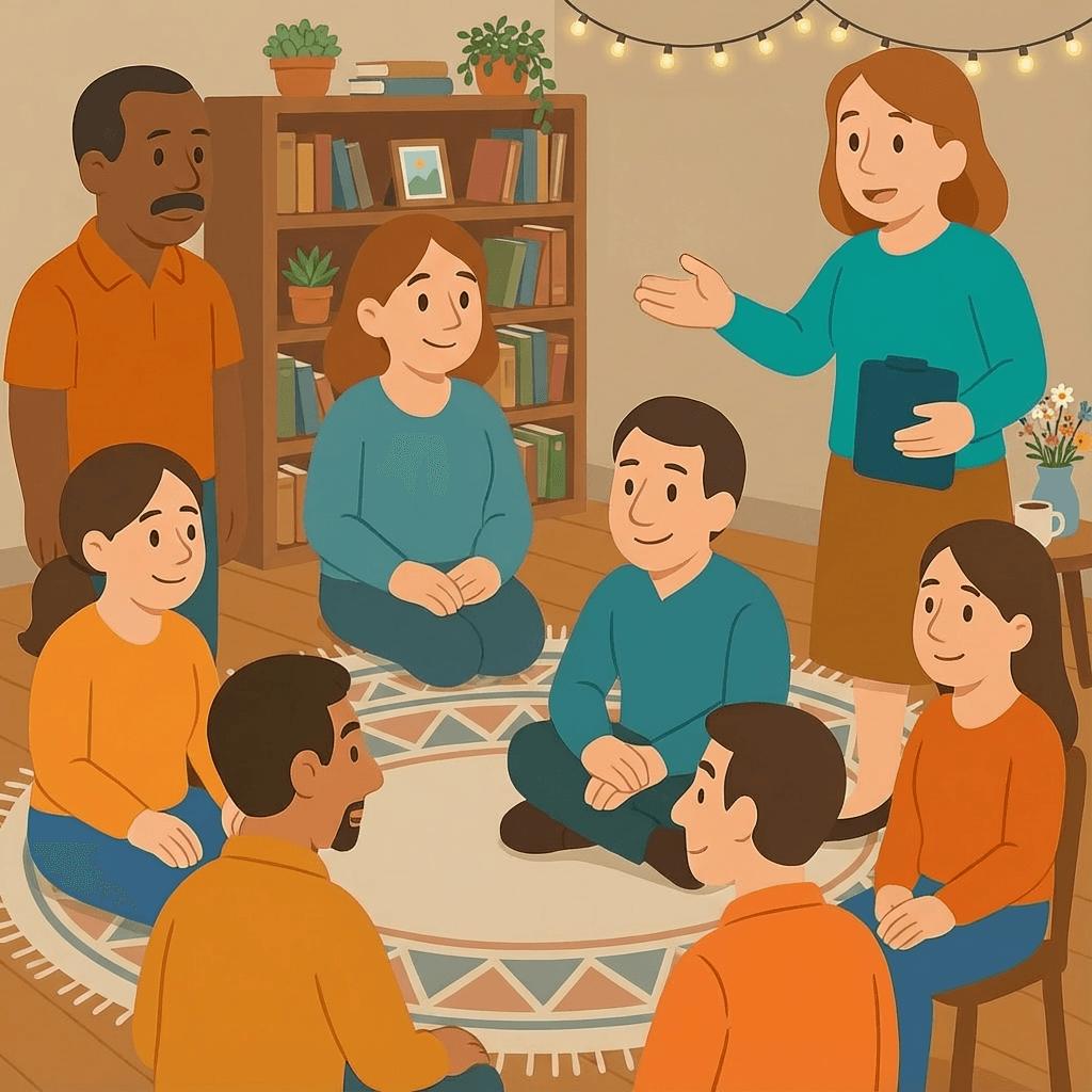 Atelier EMOLIA pour parents, en groupe, pour comprendre les émotions de l’enfant, apprendre des stratégies concrètes et soutenir le quotidien familial.