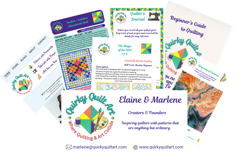 Example Half Square Triangle quilt block