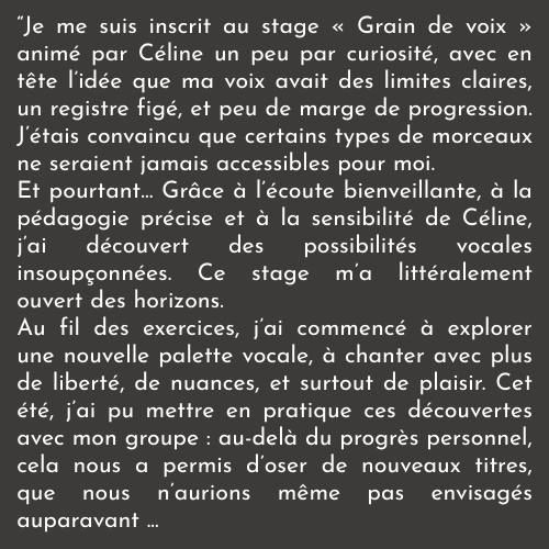 témoignages