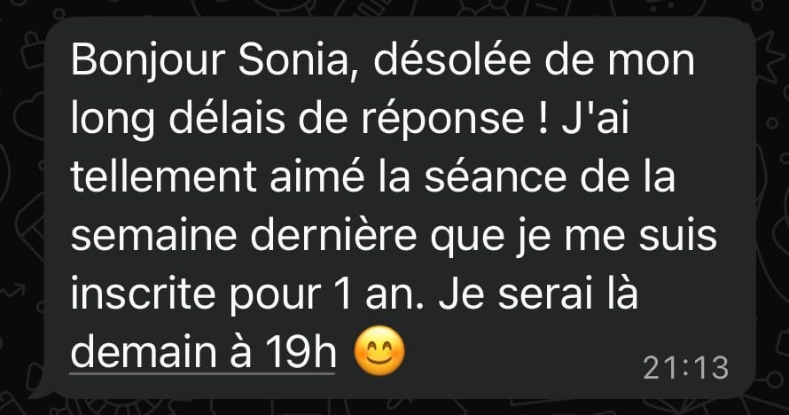 Ambiance d'un cours AFROSHAPE
