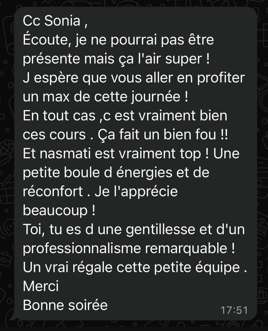 Participantes à un cours AFROSHAPE