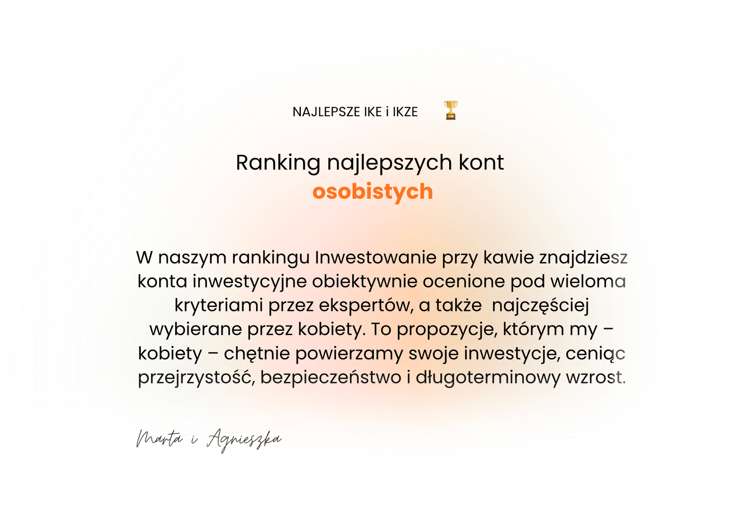 Ranking najlepszych kont inwestycyjnych dla kobiet – Giełda po kobiecemu, Inwestowanie przy kawie