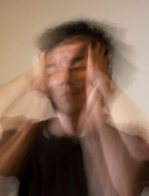 Individual looking stressed