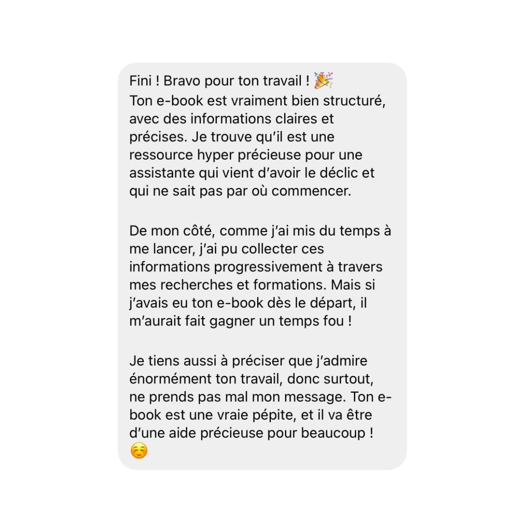 Bravo pour ton travail