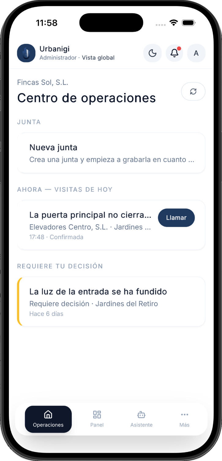 Urbanigi: Centro de operaciones en iPhone