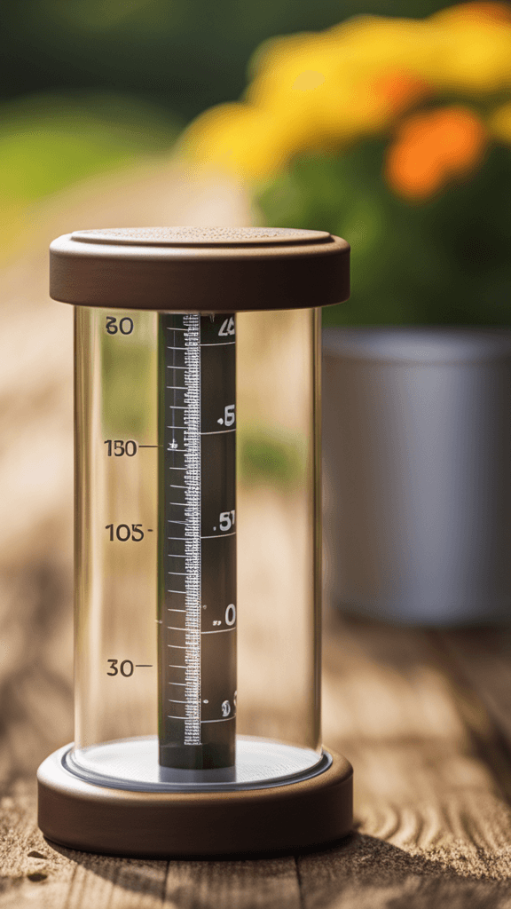 rain gauge in a jar