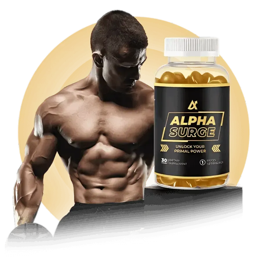 Alpha Surge male performance gummies bottle front view