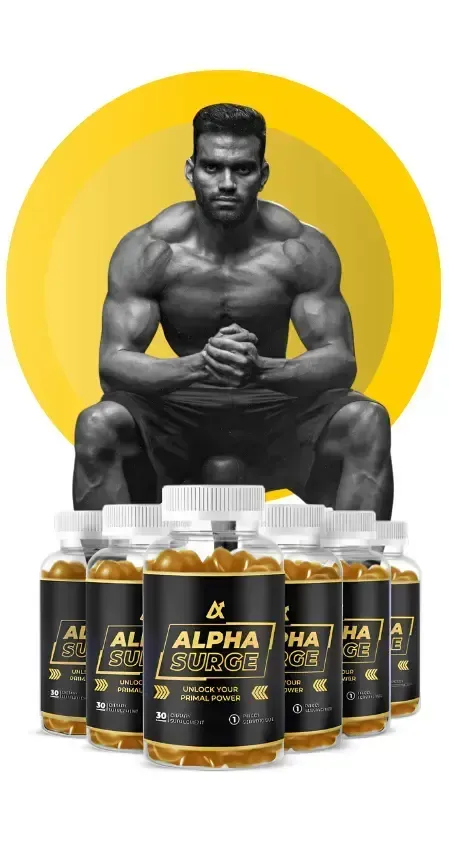 Happy man smiling confidently after using Alpha Surge supplement