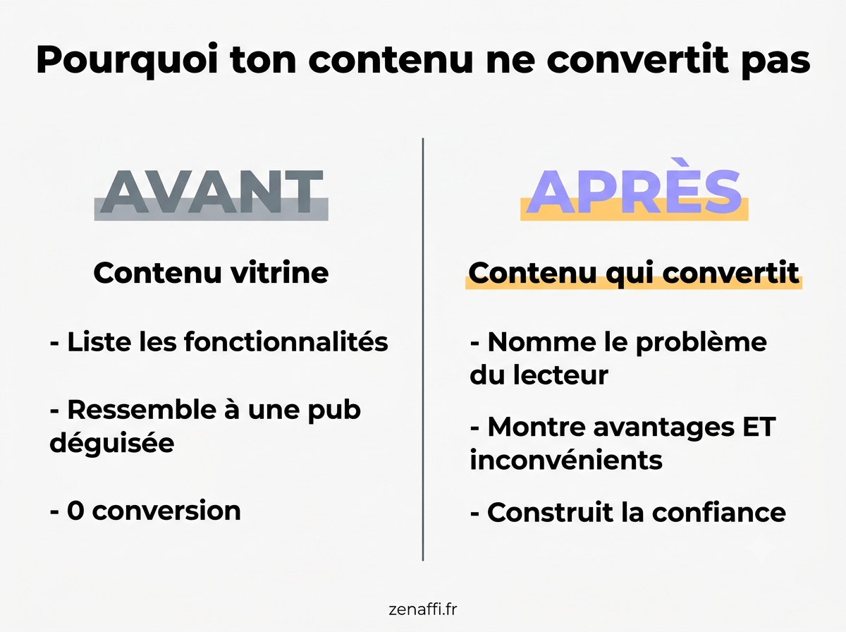 Pourquoi mon contenu ne convertit pas mes lecteurs en clients ?