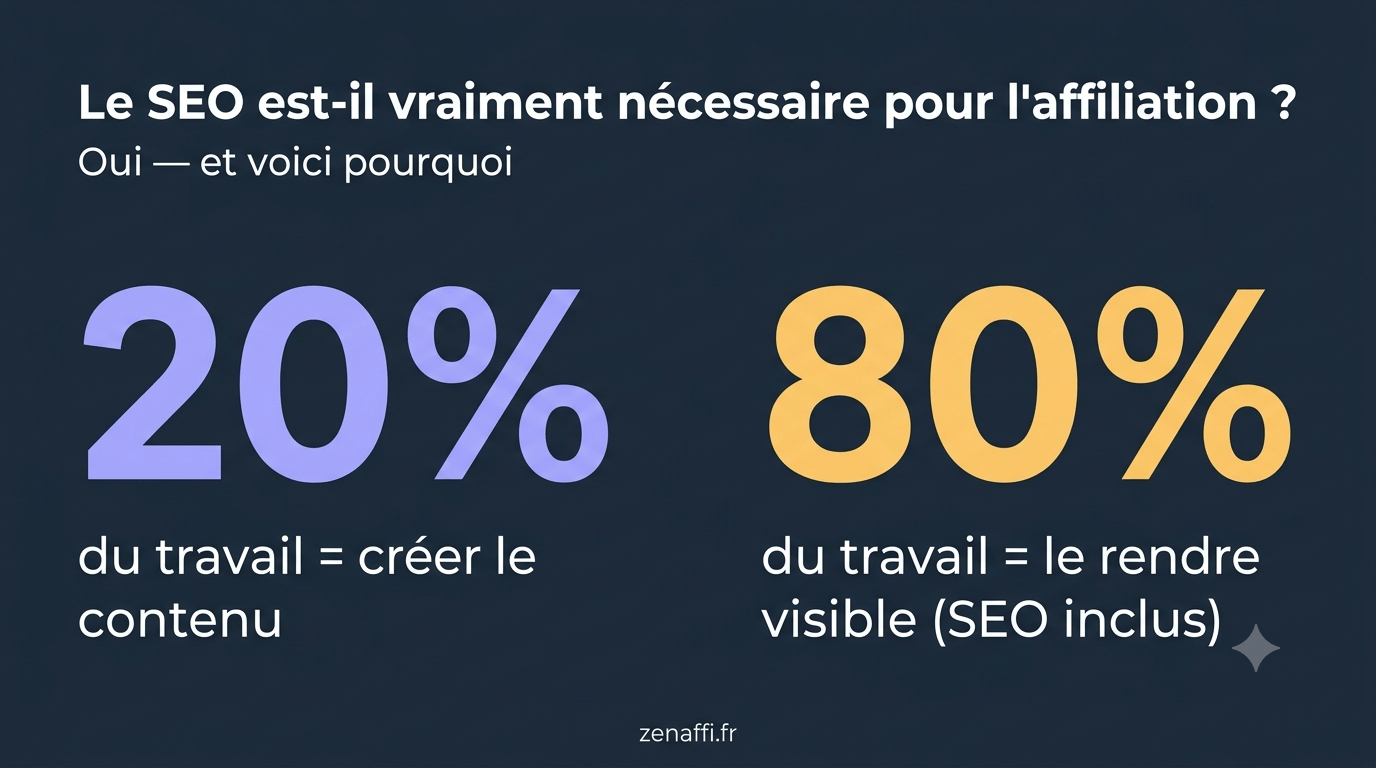 Le SEO est-il vraiment nécessaire pour l'affiliation ?