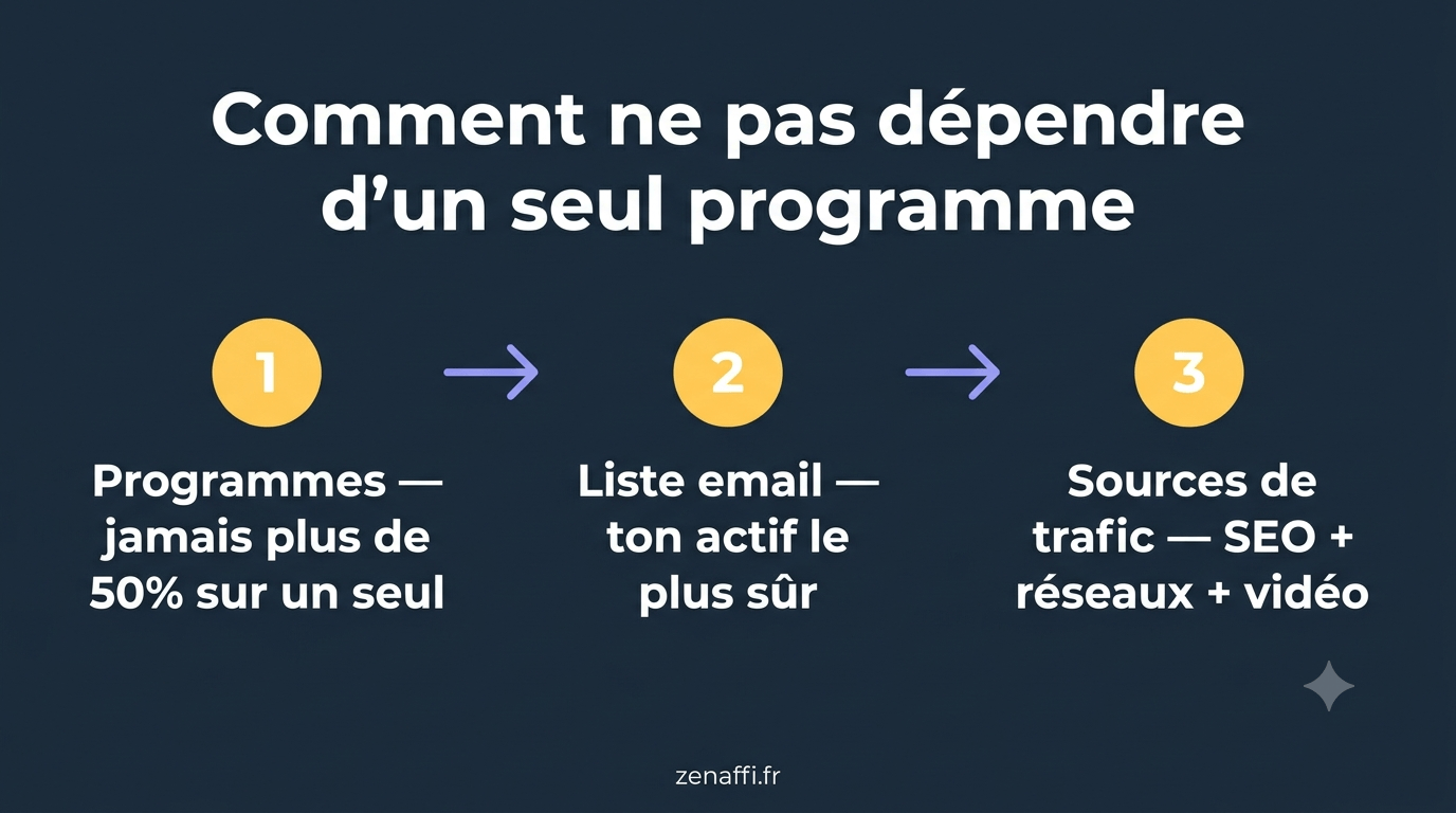 Pourquoi ne faut-il pas dépendre d'un seul programme d'affiliation ?