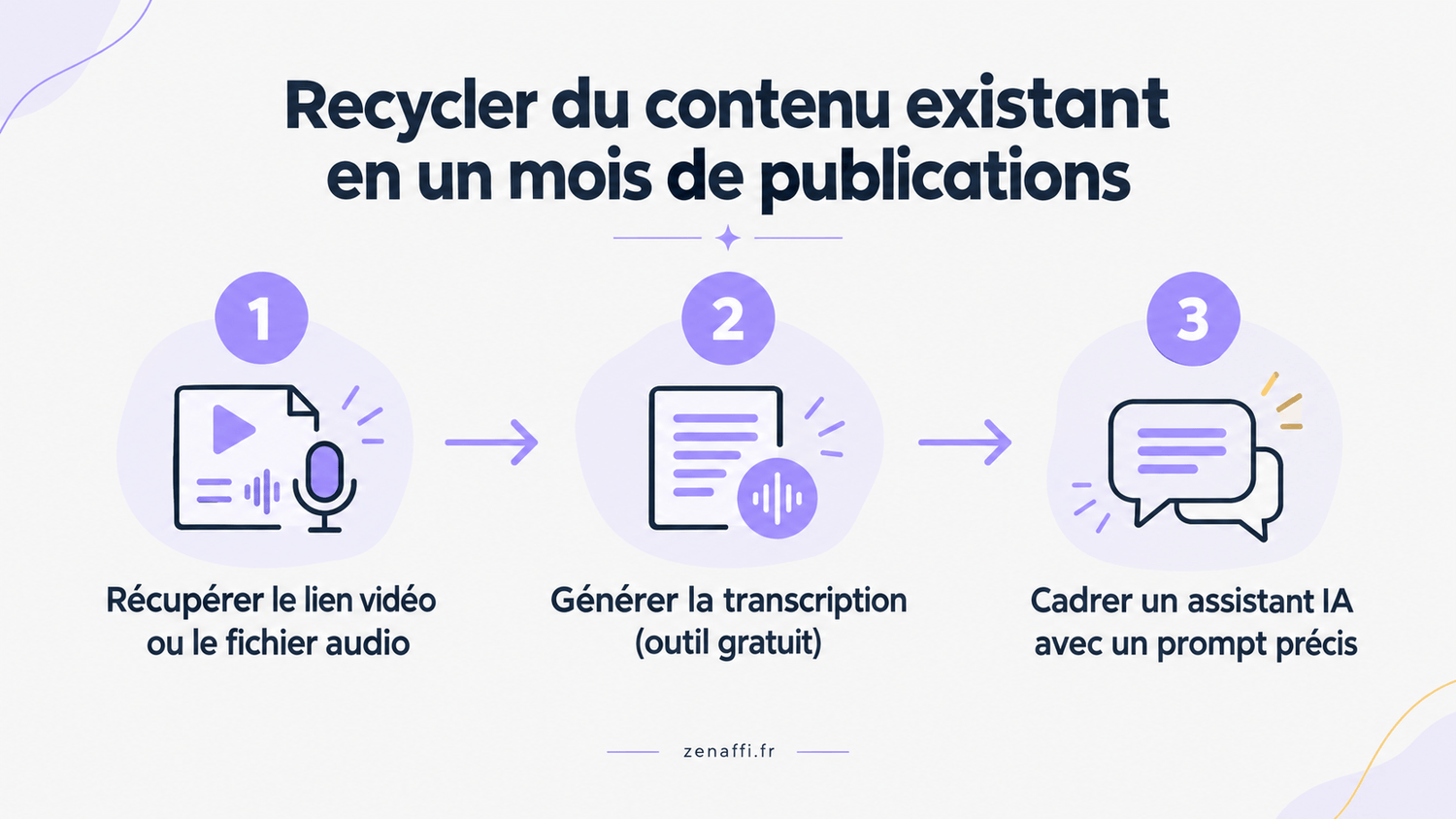 Quel est le premier service à proposer : recycler du contenu déjà existant ?