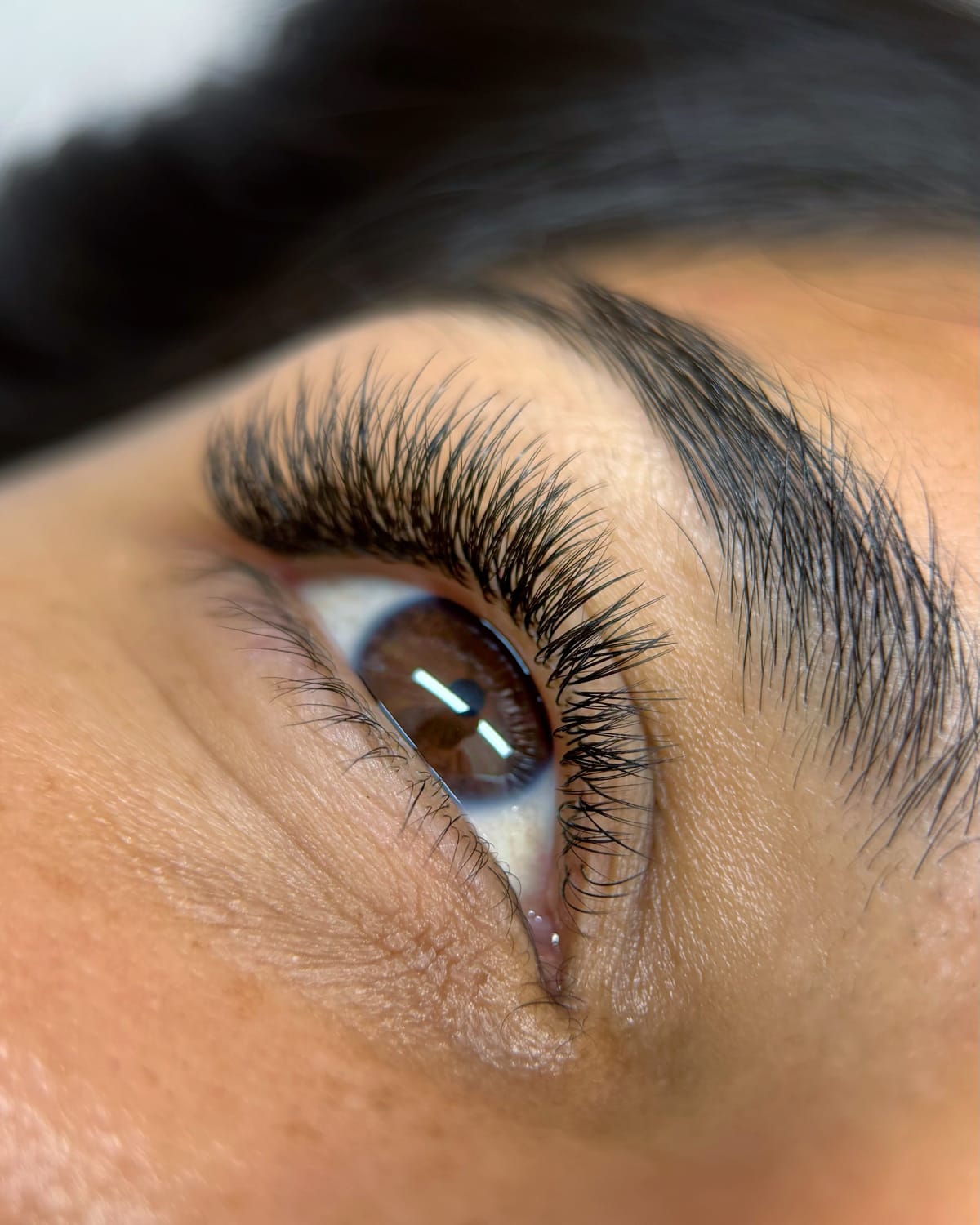 Mascara effect lash extensions