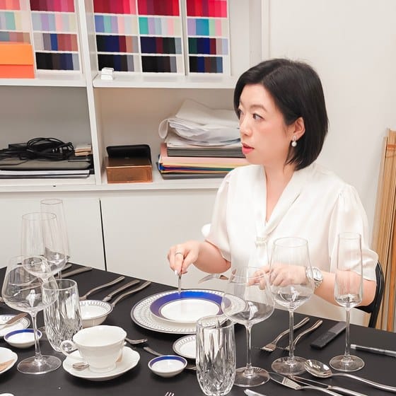 中西餐具擺設實物示範