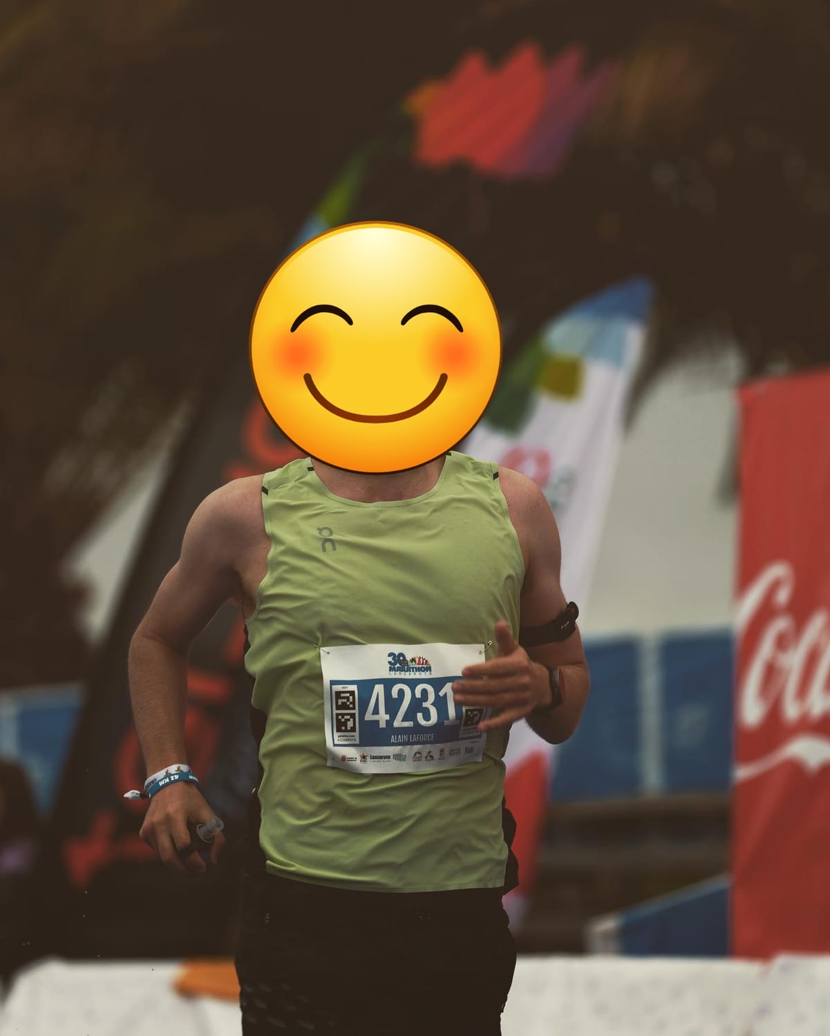 Marathonien aminci en pleine forme 