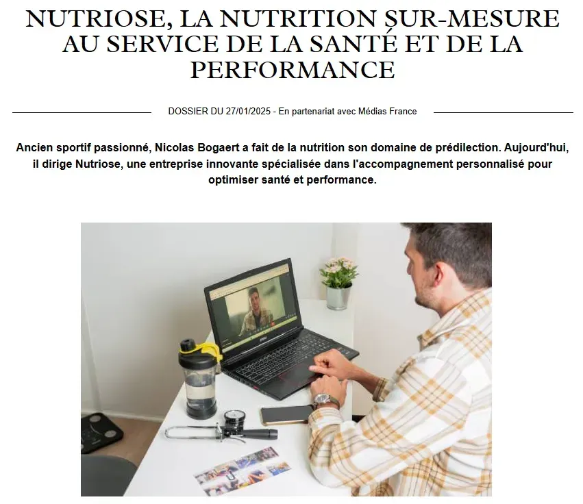 Article Marie Claire sur Nutriose