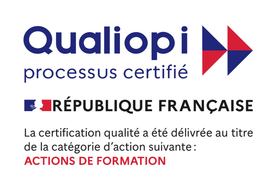 Logo Qualiopi – organisme de formation certifié pour les actions de formation