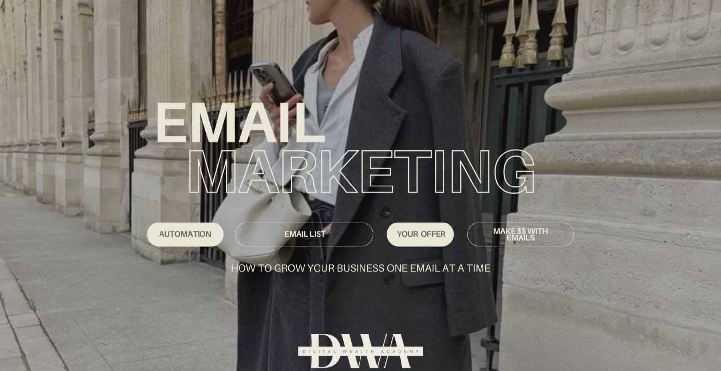 <img src="product.jpg" alt="Digital Wealth Academy Email Marketing" />