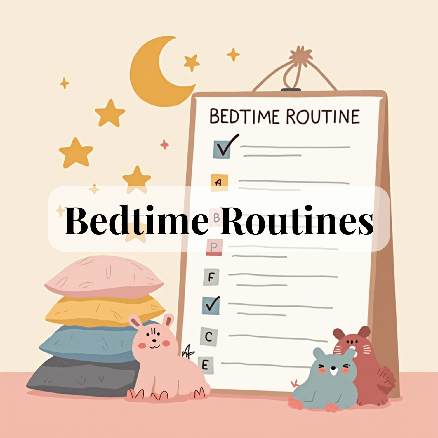 Printable bedtime routine chart for kids