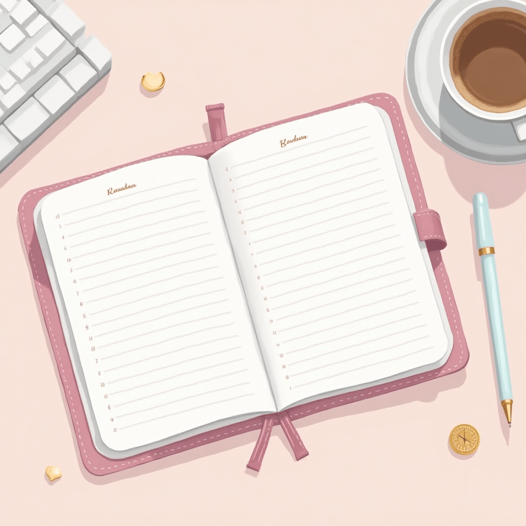 Printable planners and schedules on a clean organized workspace