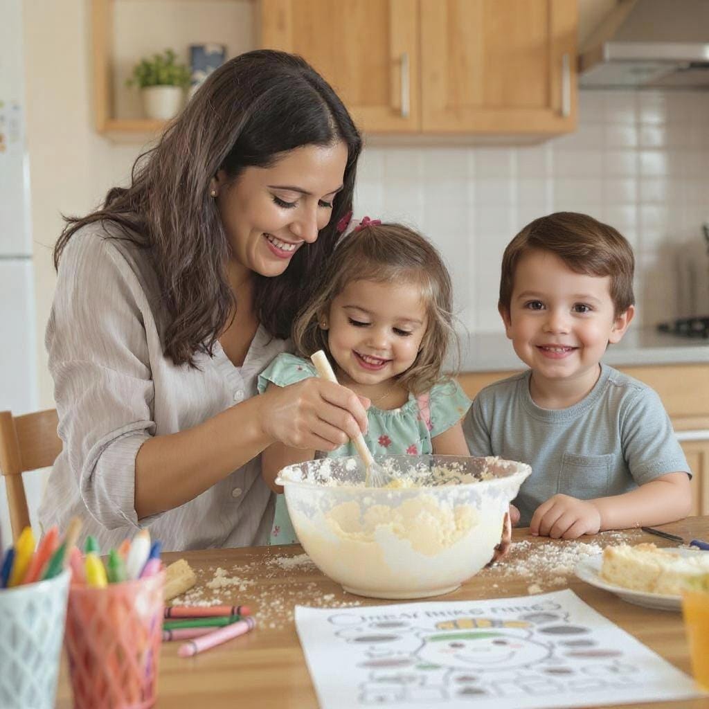 learning-at-home-mother-daughter-and-son-preparing-dough