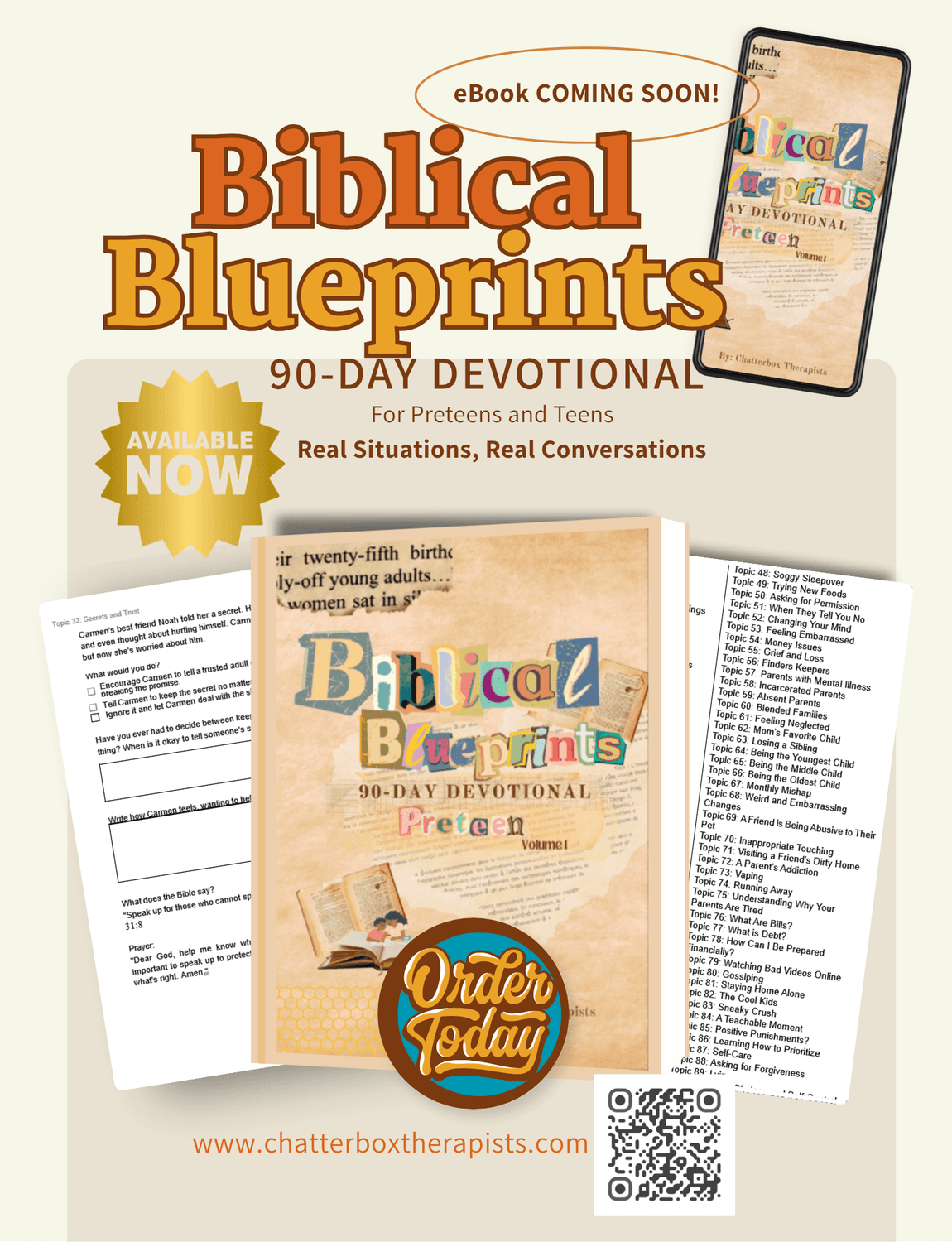 Biblical Blueprints 90 Day Devotional by Yushima Cherry Burks