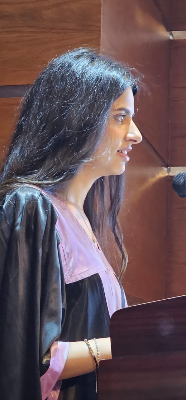 Dr Amira after master graduation