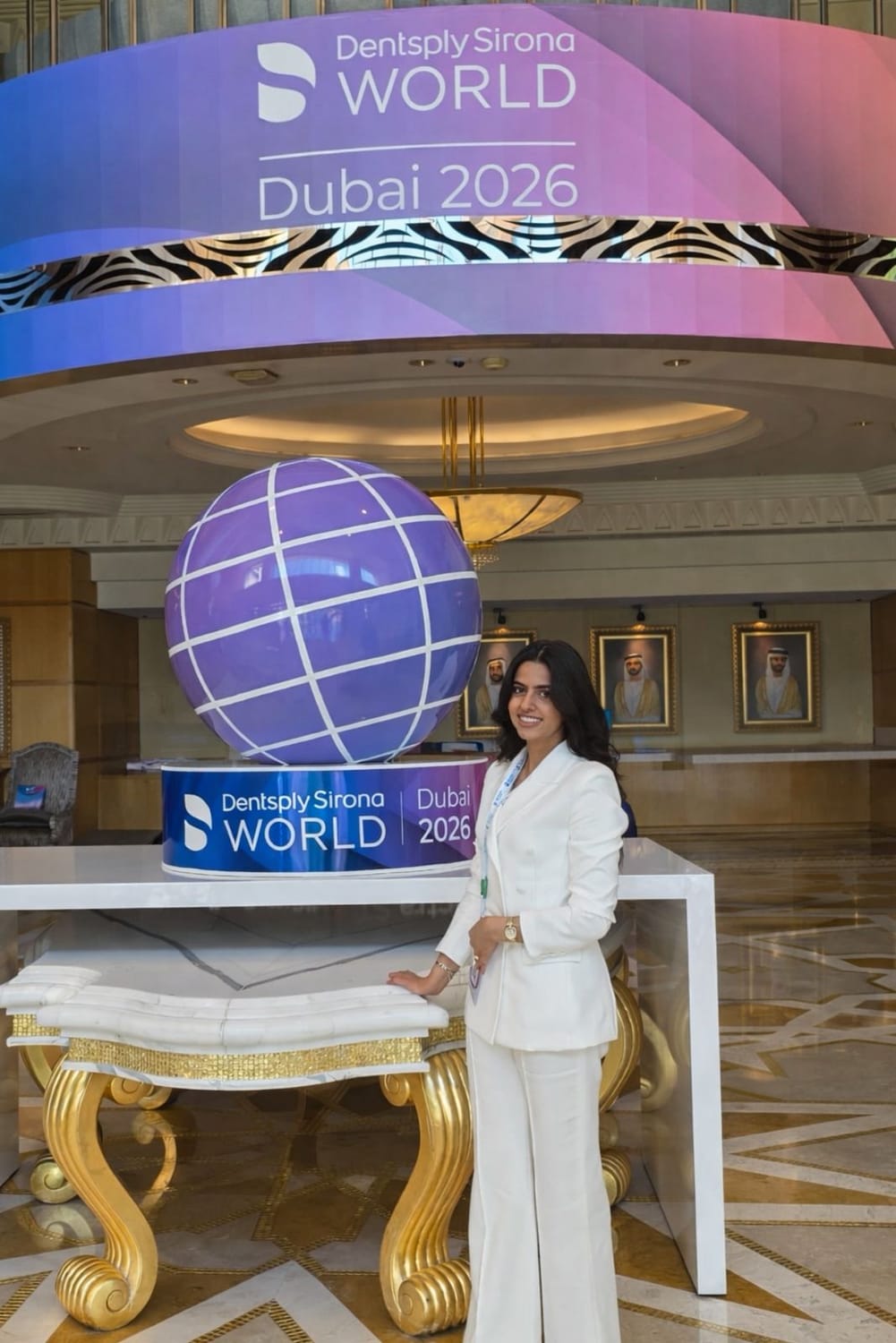 Dr Amira at Dubai Dentsply conference as moderator