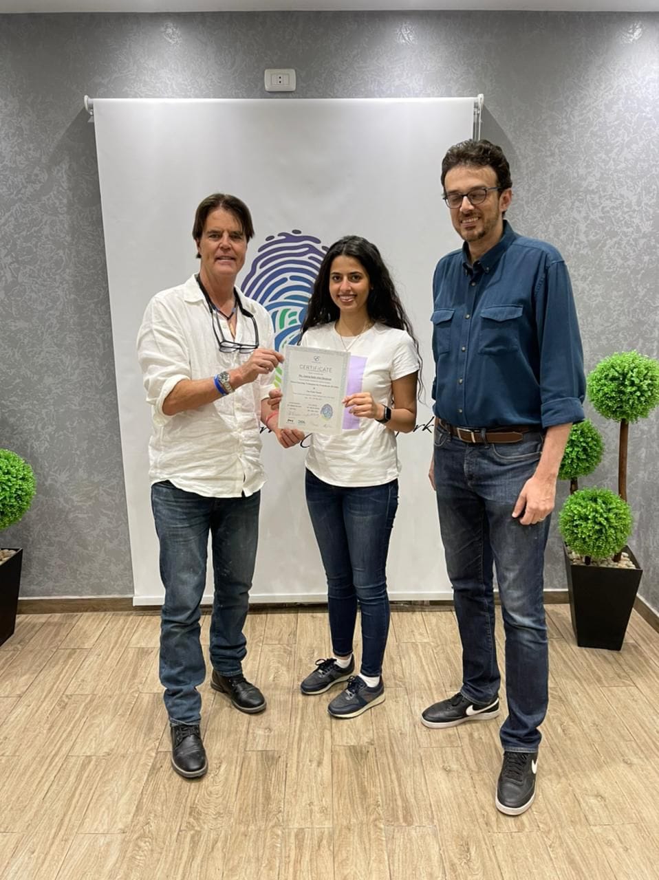 Dr Amira with certified dentist