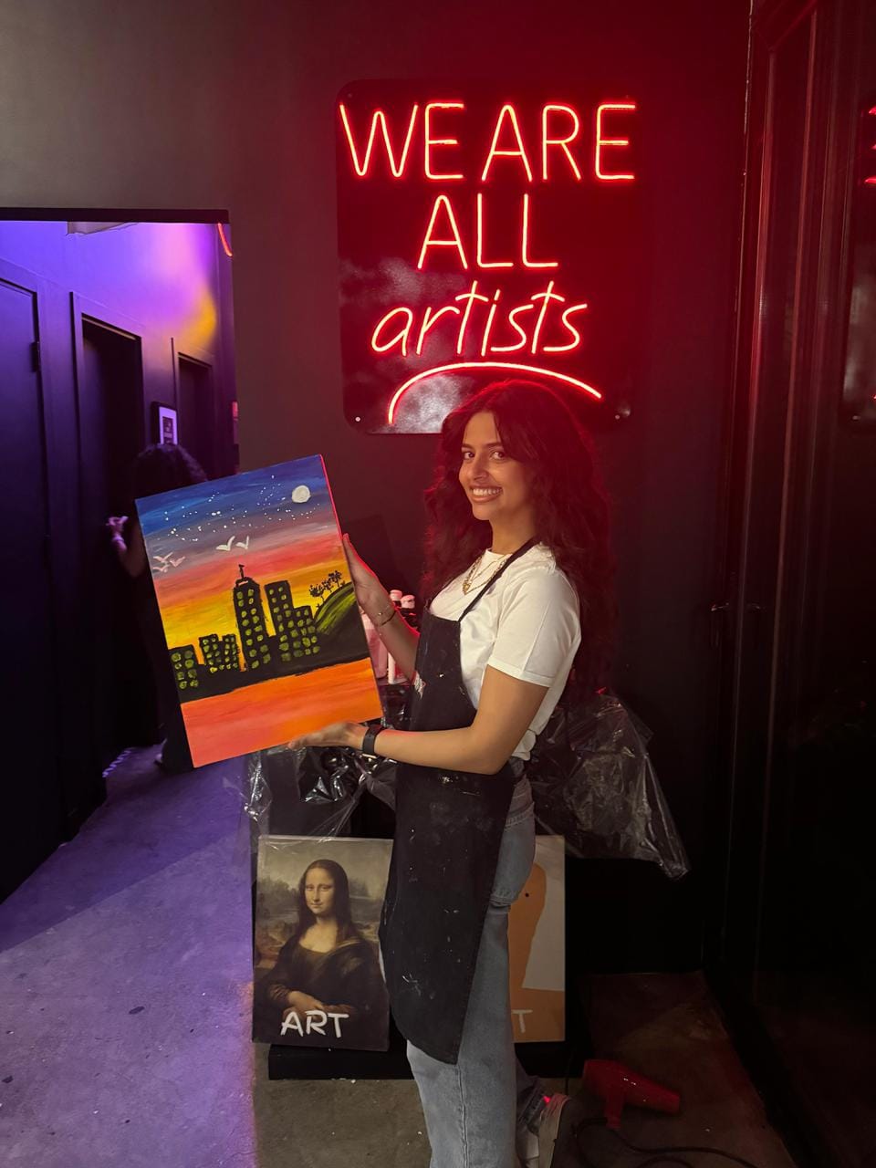 Dr Amira as an artist in life