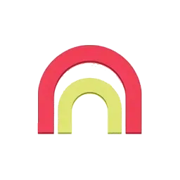 two nested arcs opening upward