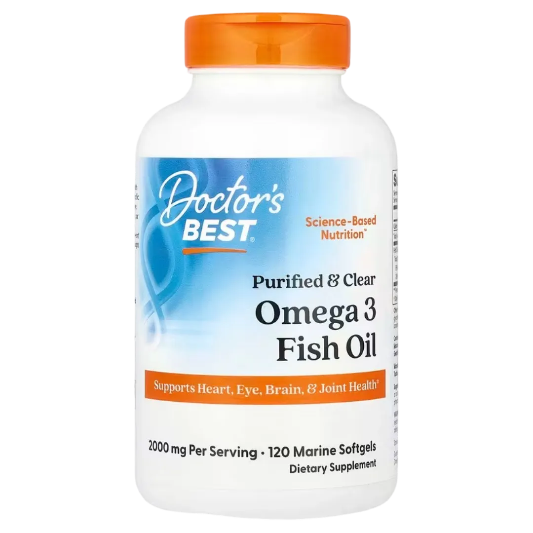 doctor's best omega-3 supplement bottle