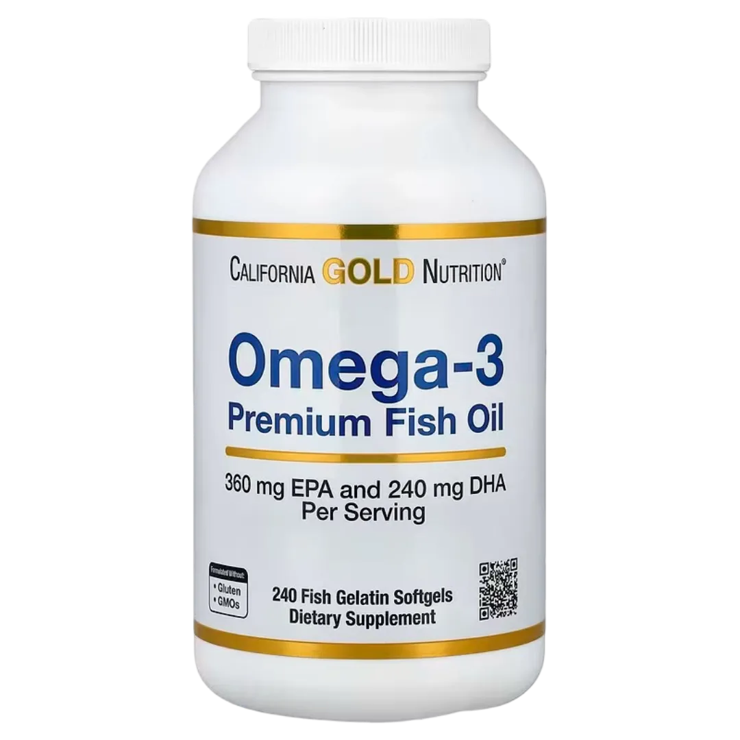 california gold nutrition omega-3 supplement bottle