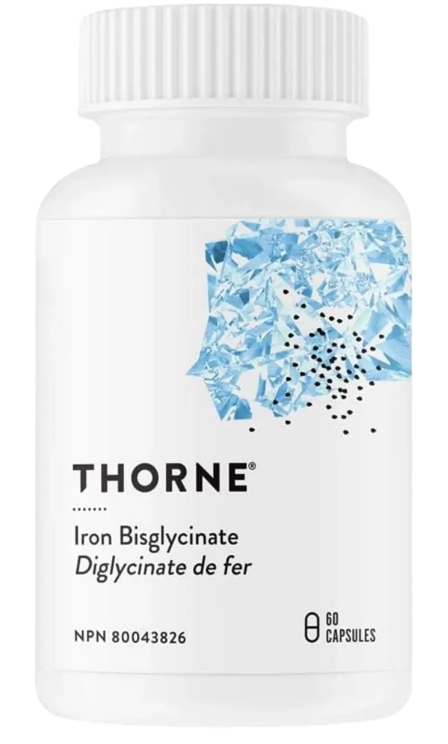 thorne iron supplement bottle