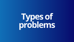 Types of problem button as an additional way to request services